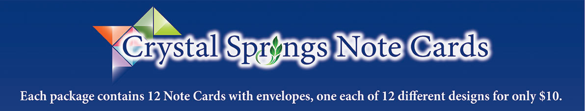 Crystal Spring Note Card Banner